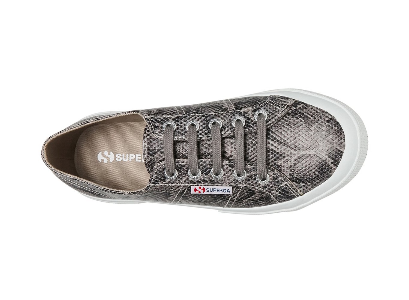 Zapatillas Superga Mujer Gris/Serpent - 2750 Faux Snake - 603892LBM